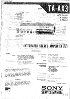 Sony TA-AX3 - Service Manual 